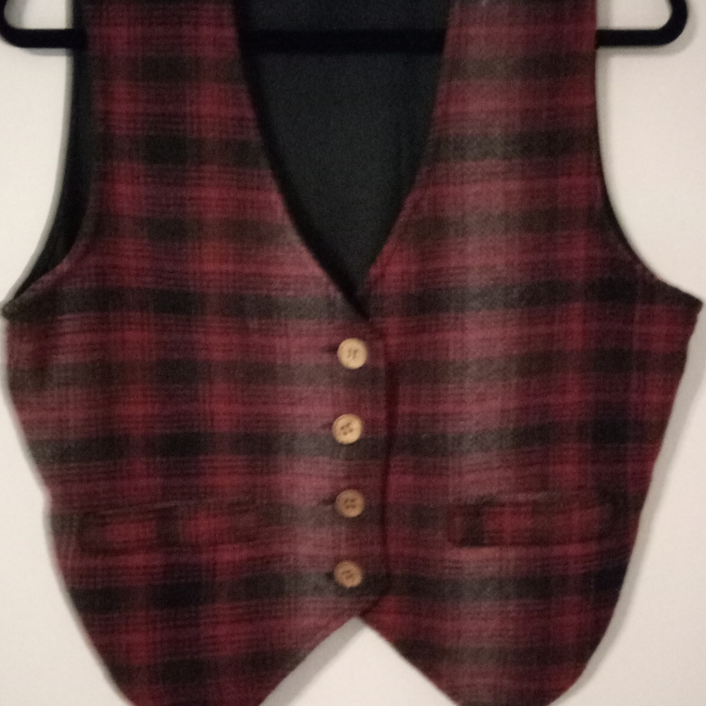 Dressbarn Ladies Wool Front Vest - EUC